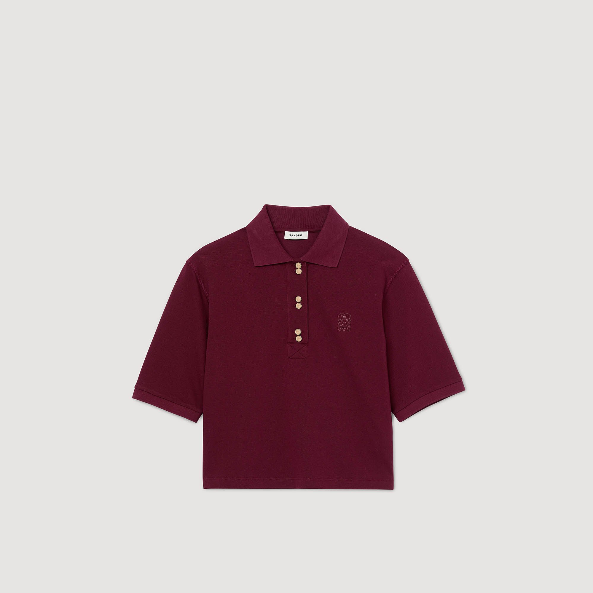 Poloshirt mit Zierknöpfen