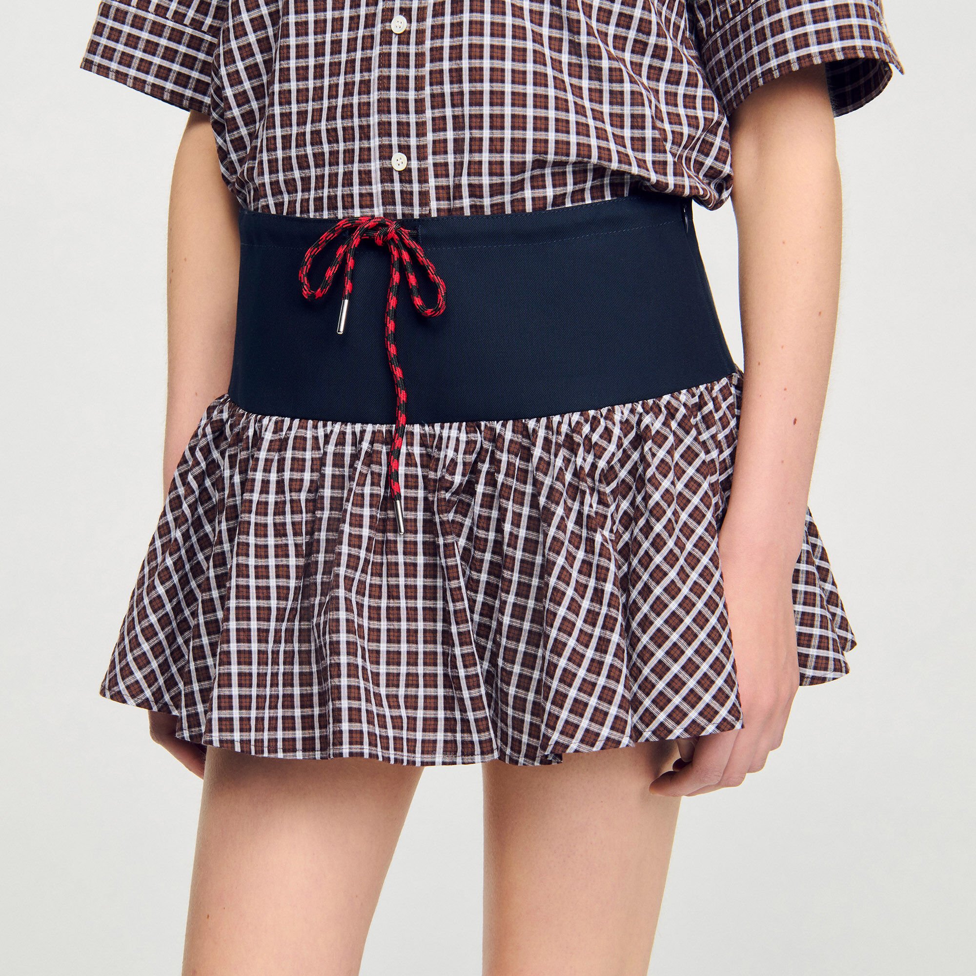 Karierter Skort