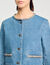 Jeansjacke mit Strass