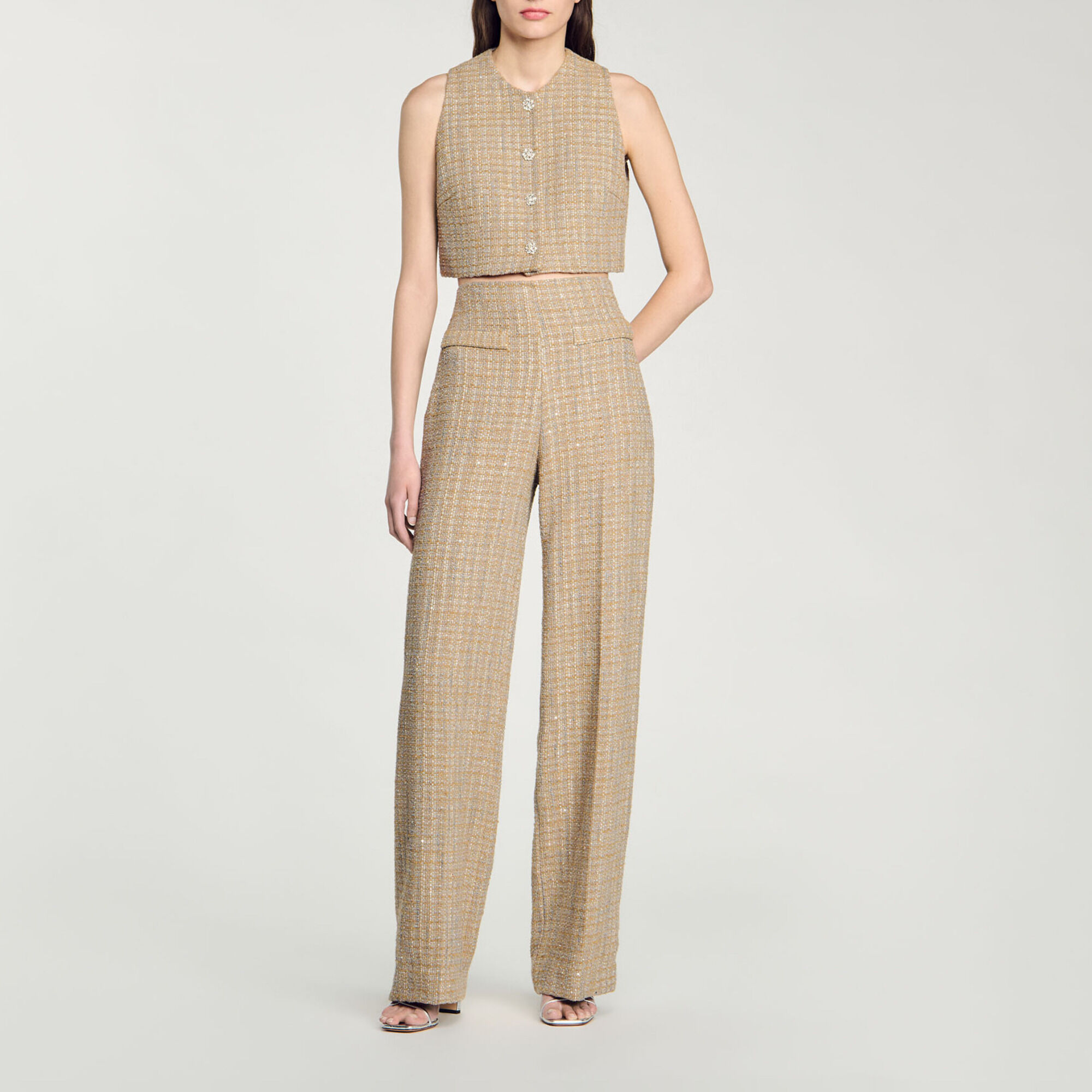 Karierte Tweedhose