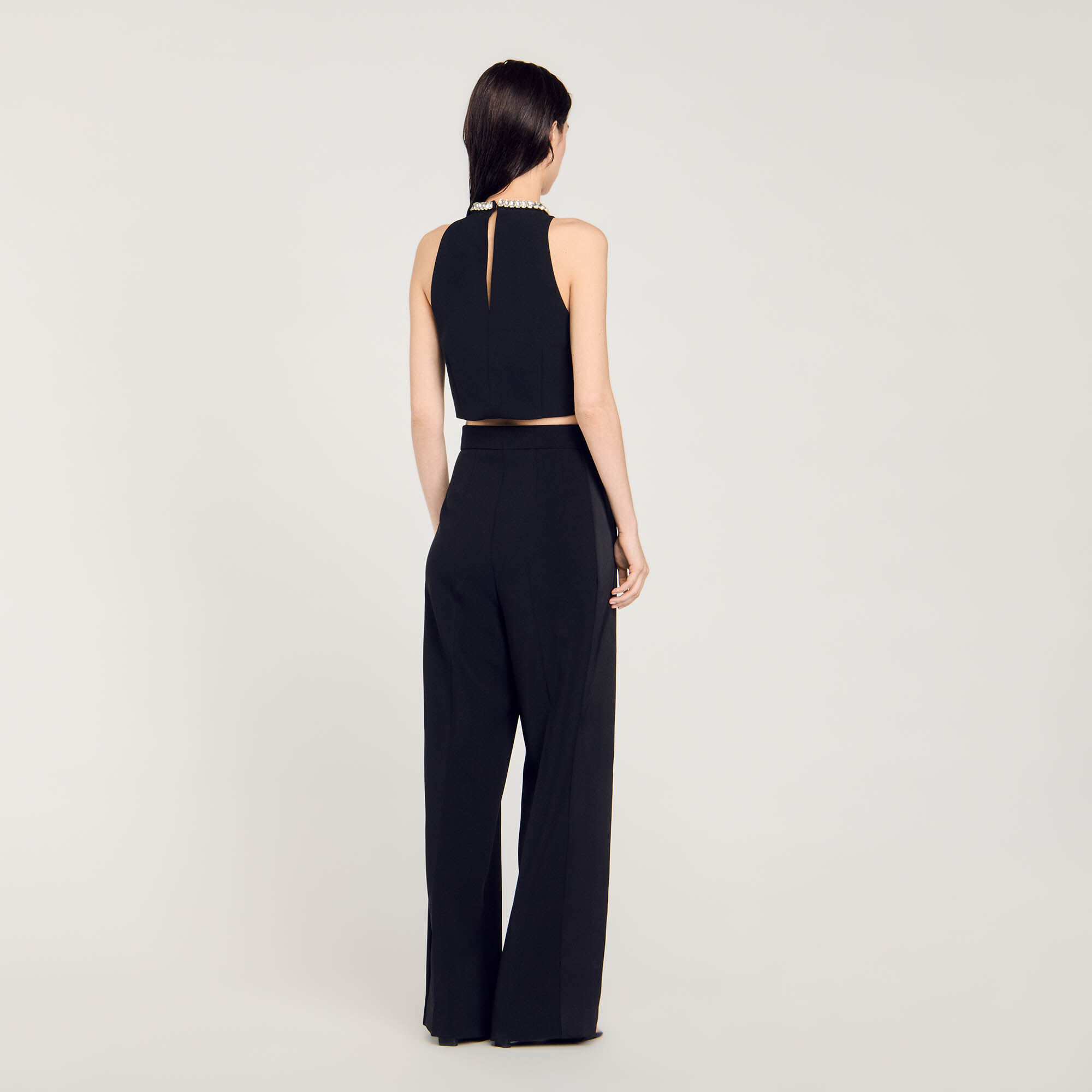 Kurzes Top mit Strass