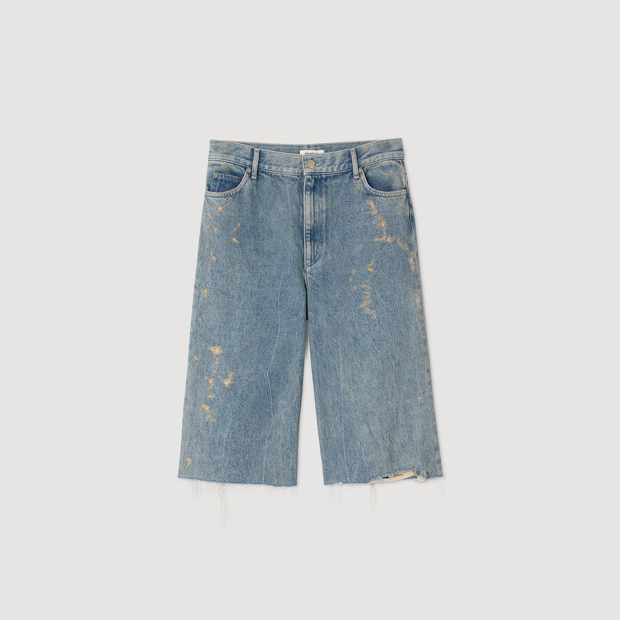 Bermudashorts im verwaschenen Look