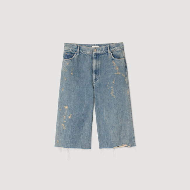 Bermudashorts im verwaschenen Look