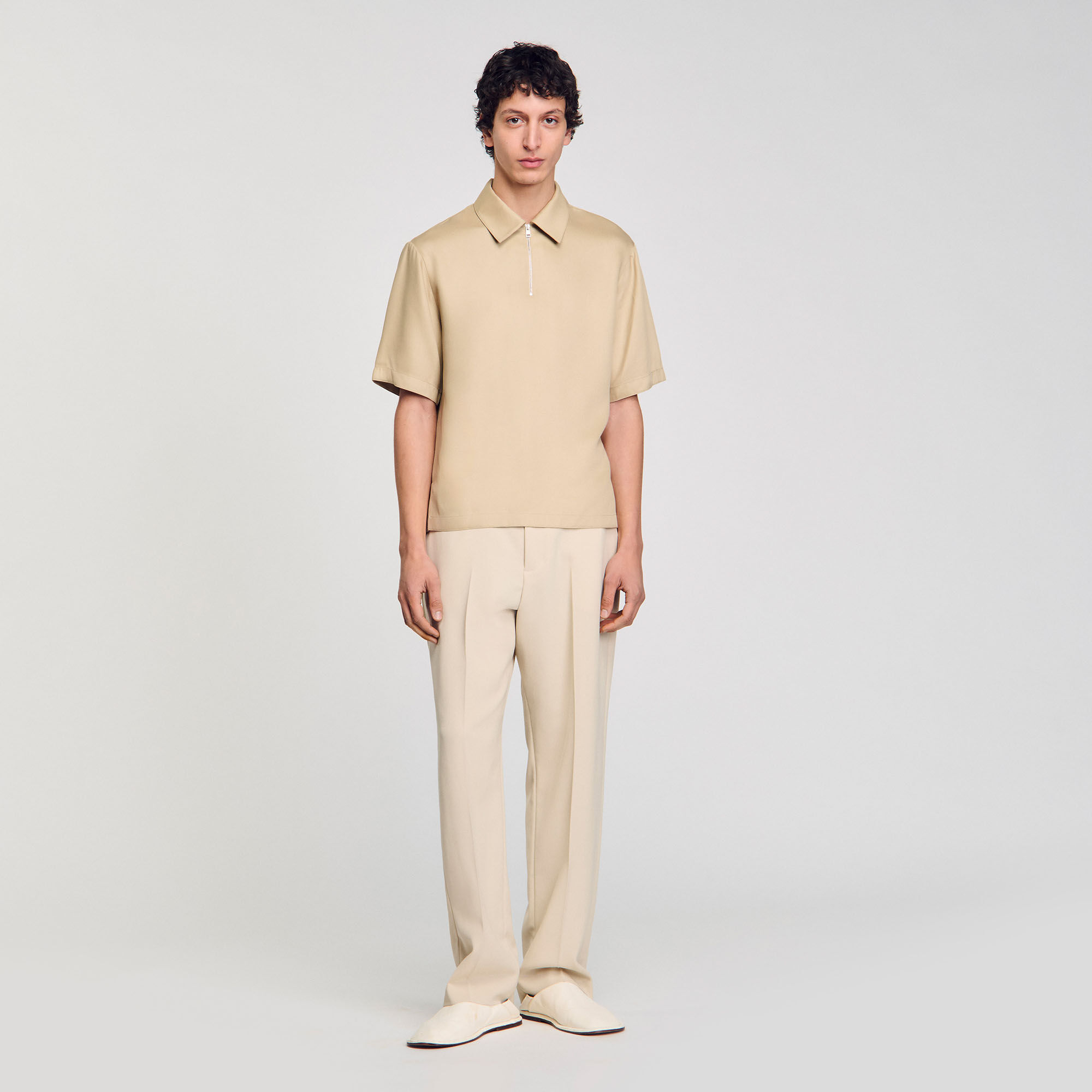 Poloshirt mit Reißverschlusskragen