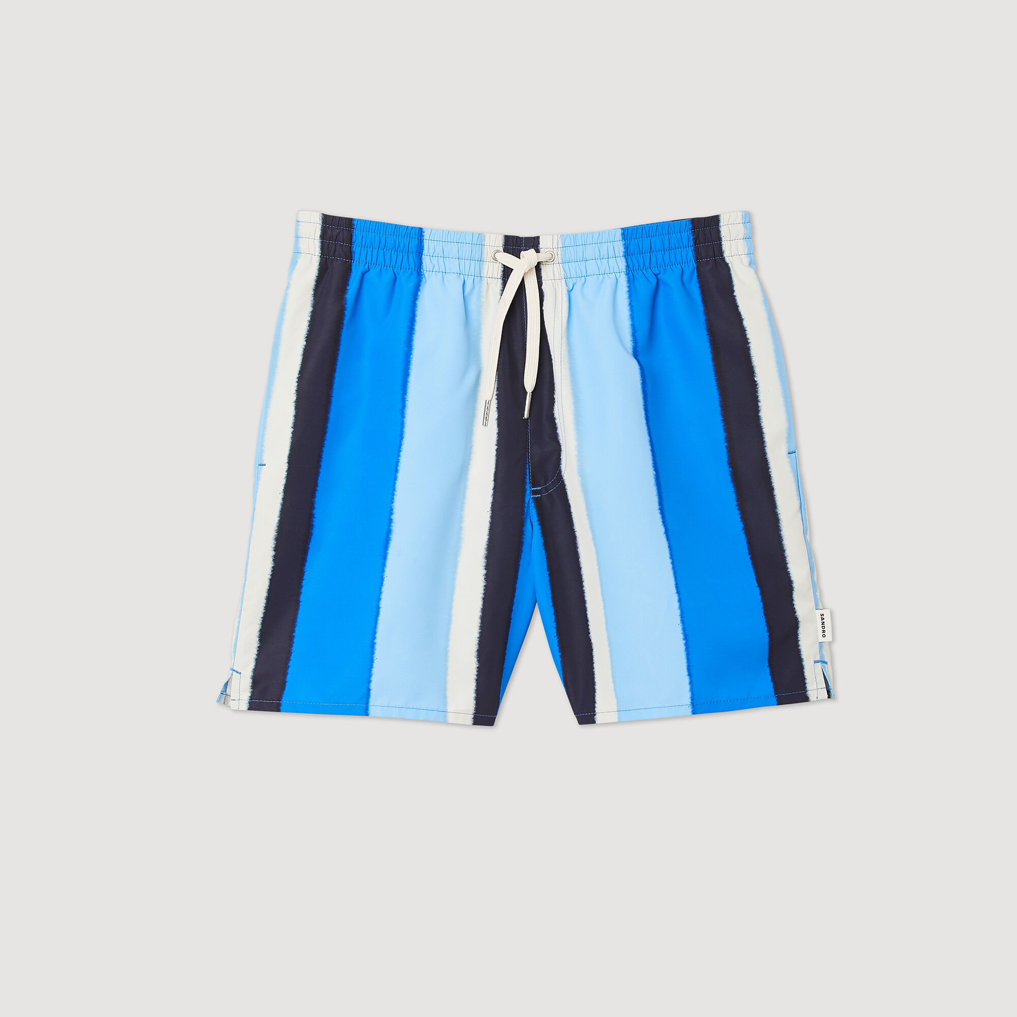 Badehose mit Streifenprint