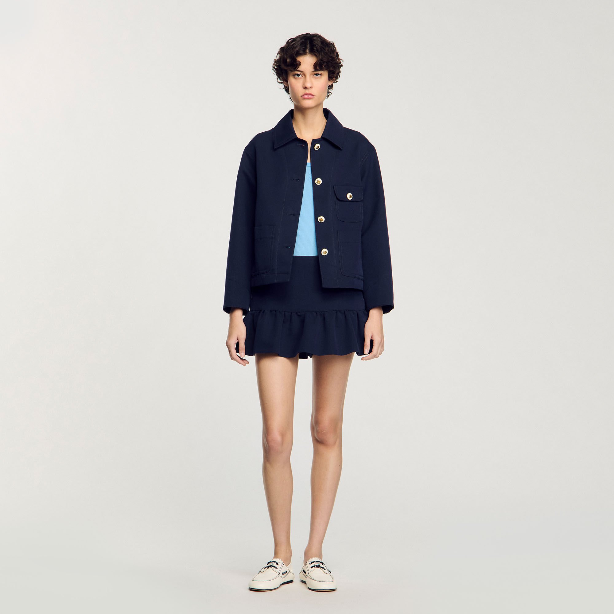 Blouson mit Offiziersknöpfen
