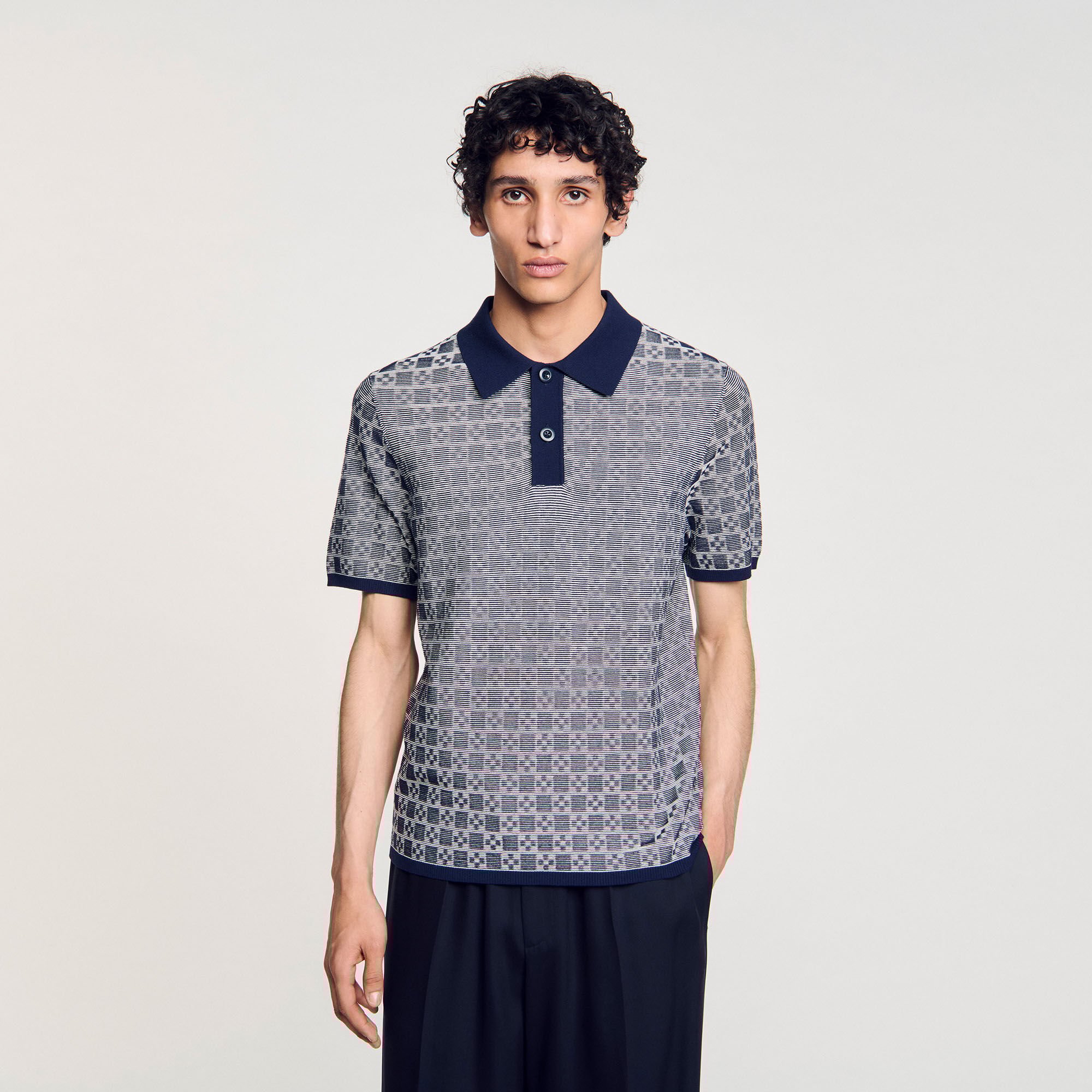 Poloshirt mit „Square Cross“-Muster