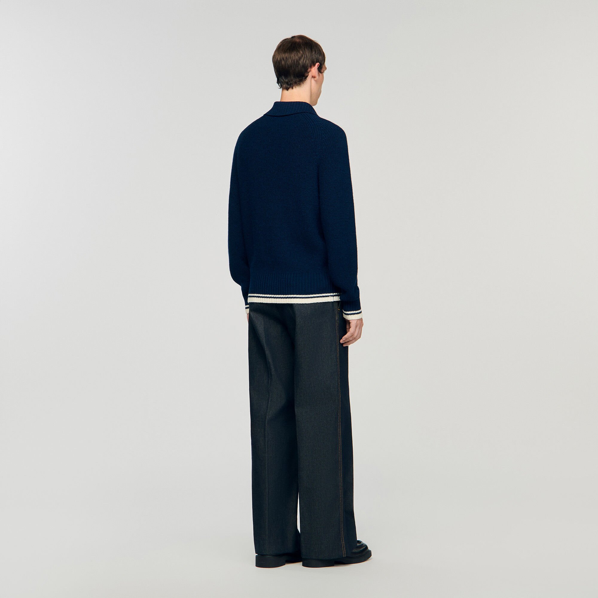 Wollcardigan mit Patch S