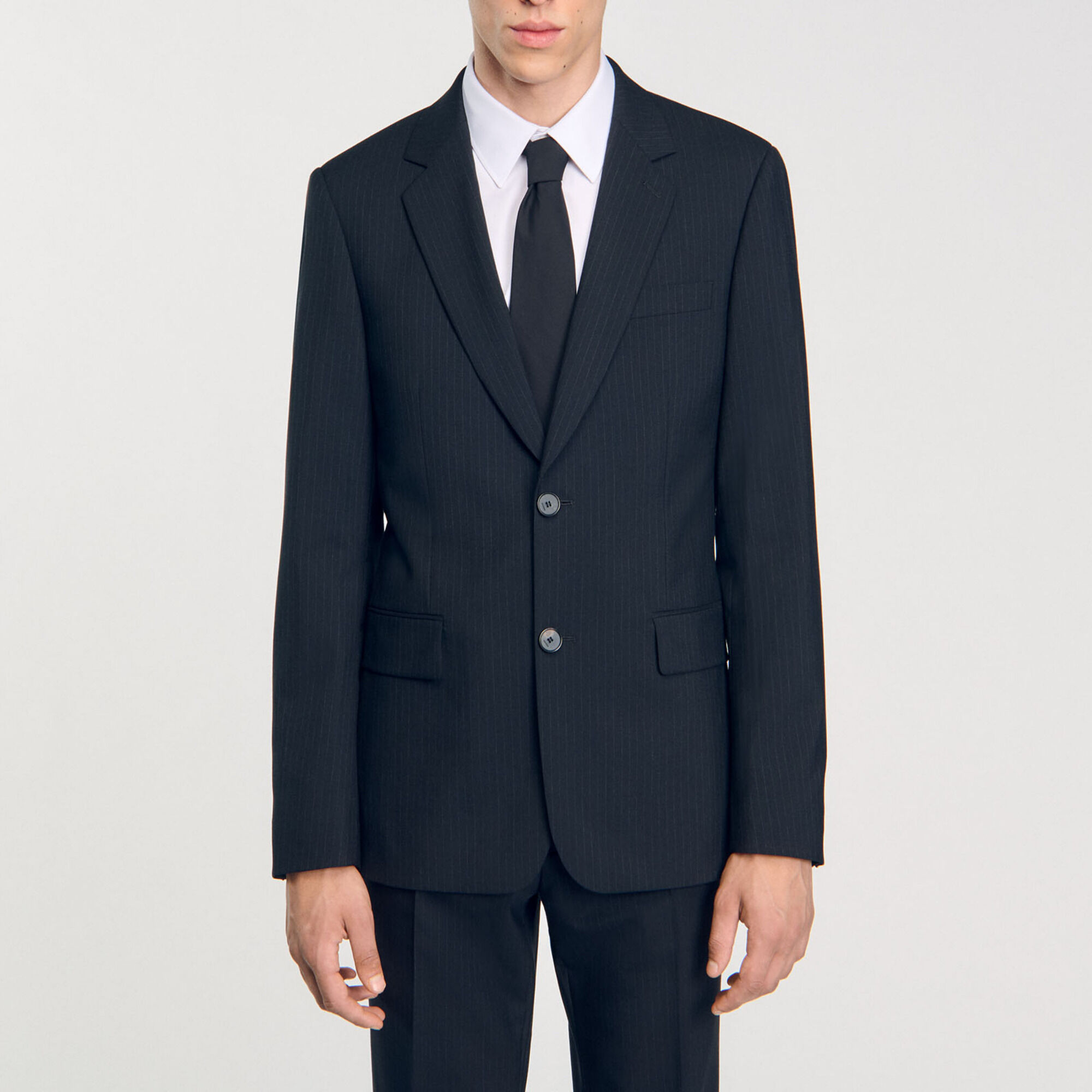 Gestreiftes Anzugsakko