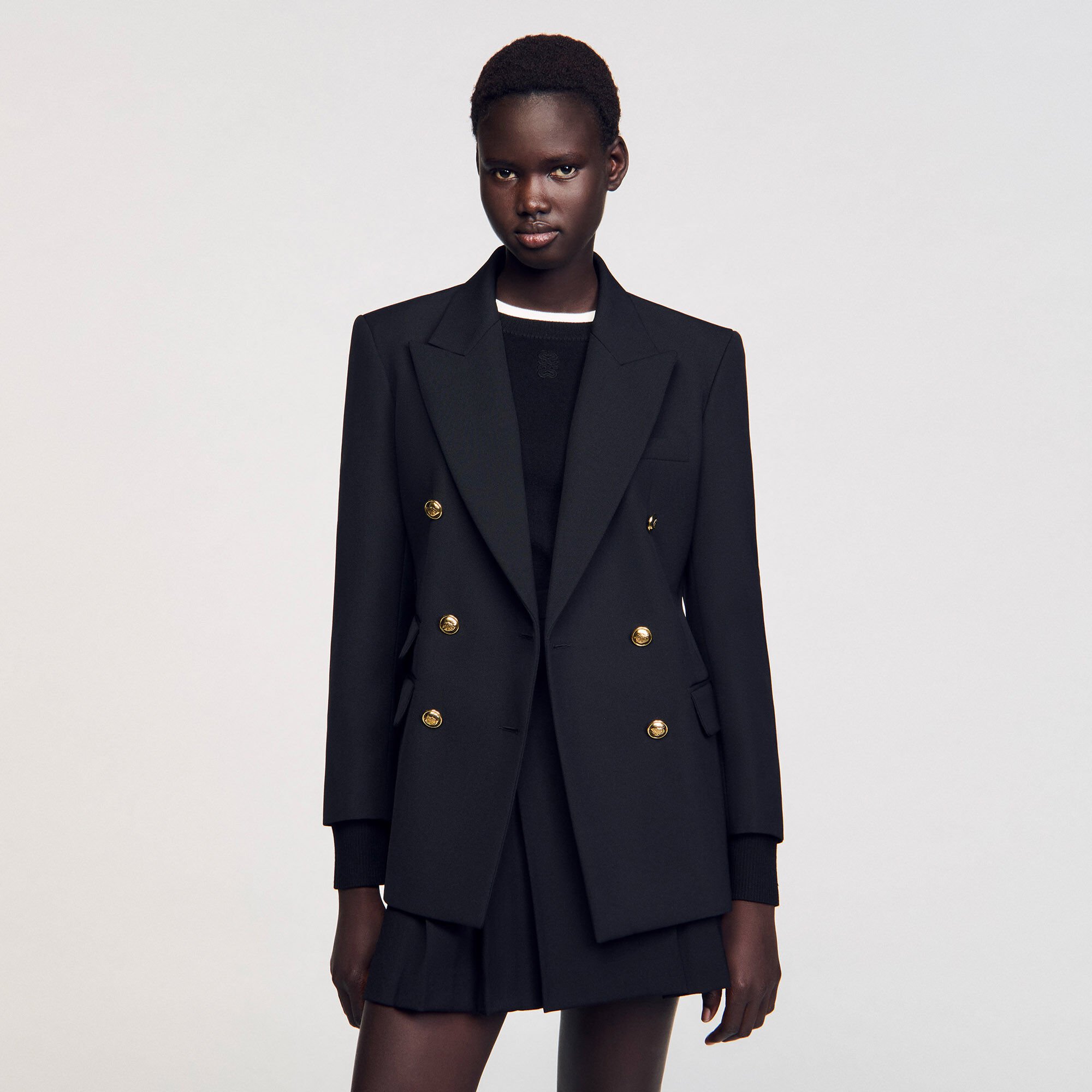 Blazer mit doppelreihiger Knopfleiste