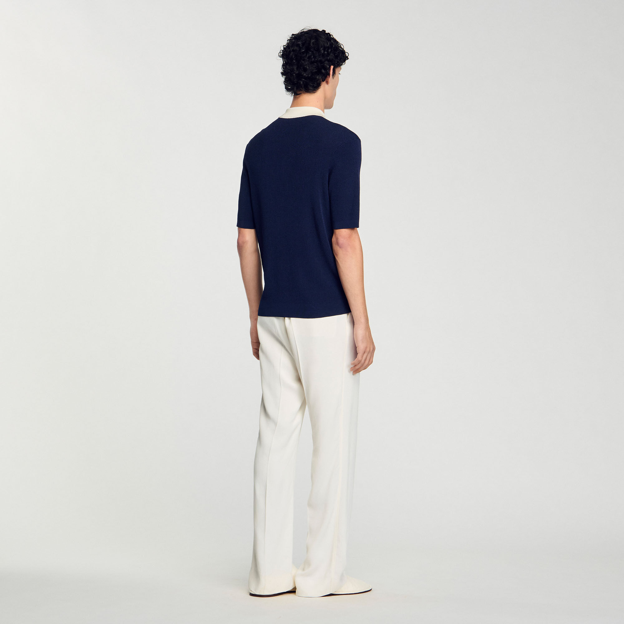 Zweifarbiges Poloshirt