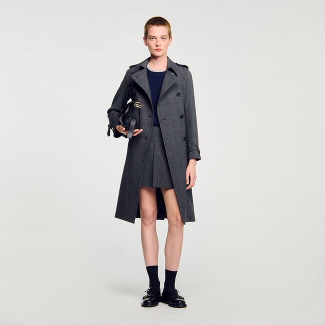 Trenchcoat mit Strass