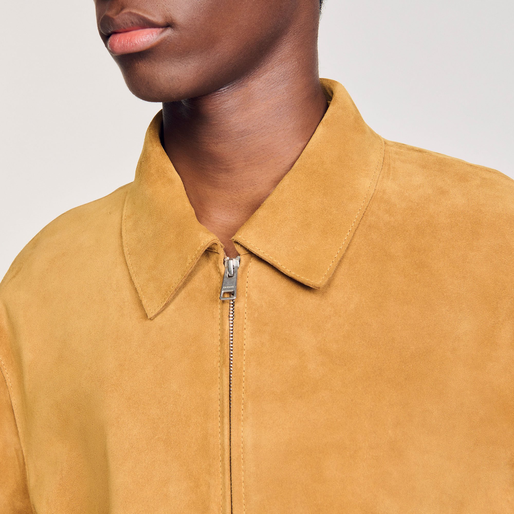 Blouson aus Spaltleder