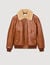 Lederjacke mit Fellkragen