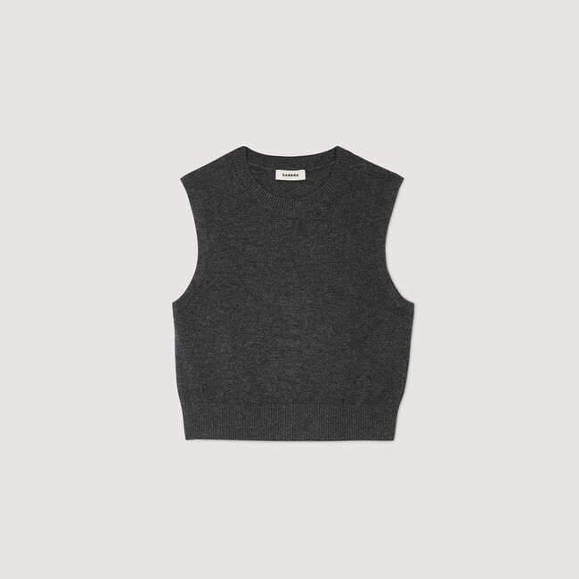 Ärmelloser Pullover