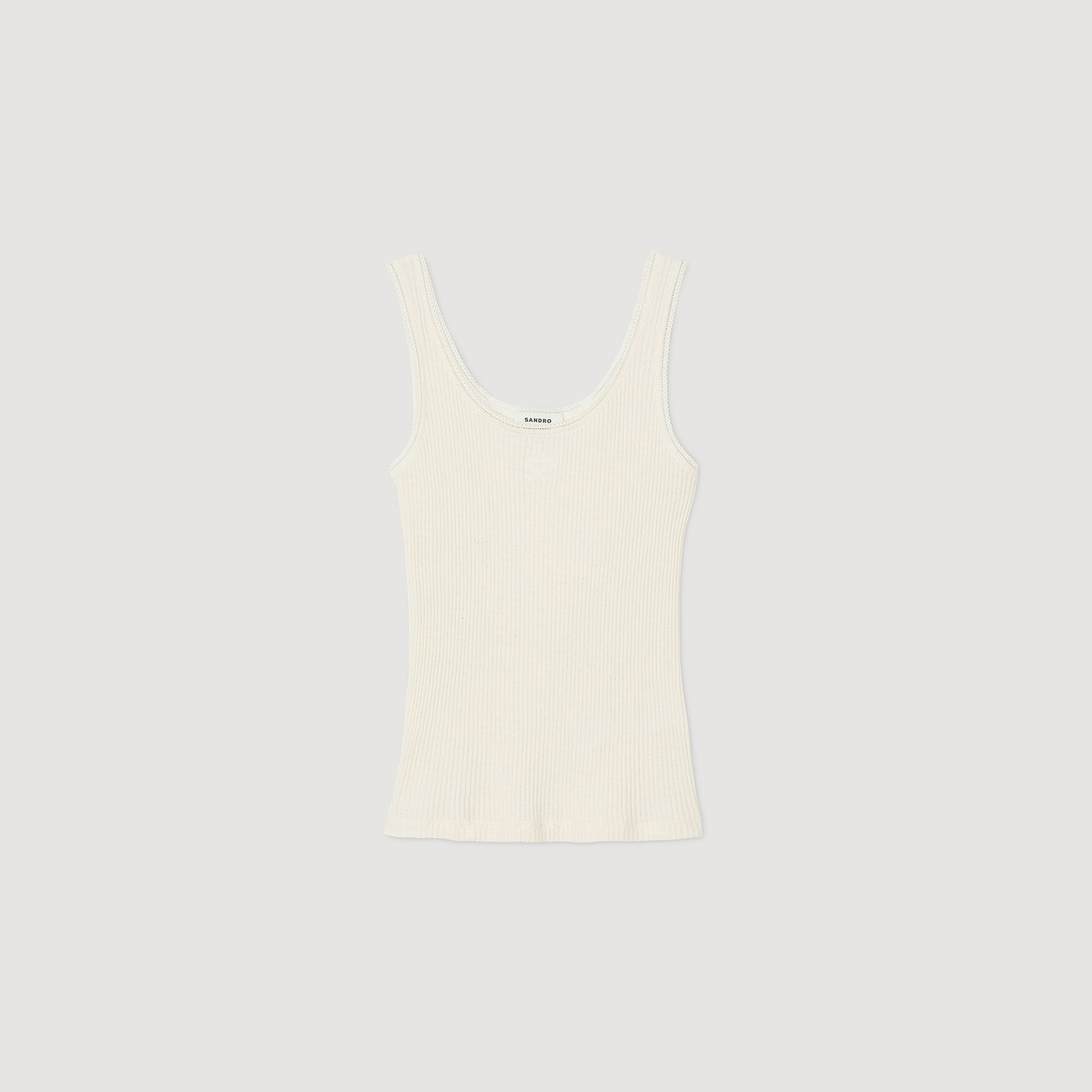 Achselshirt aus Rippstrick