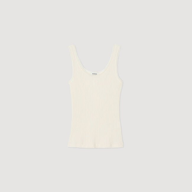 Achselshirt aus Rippstrick
