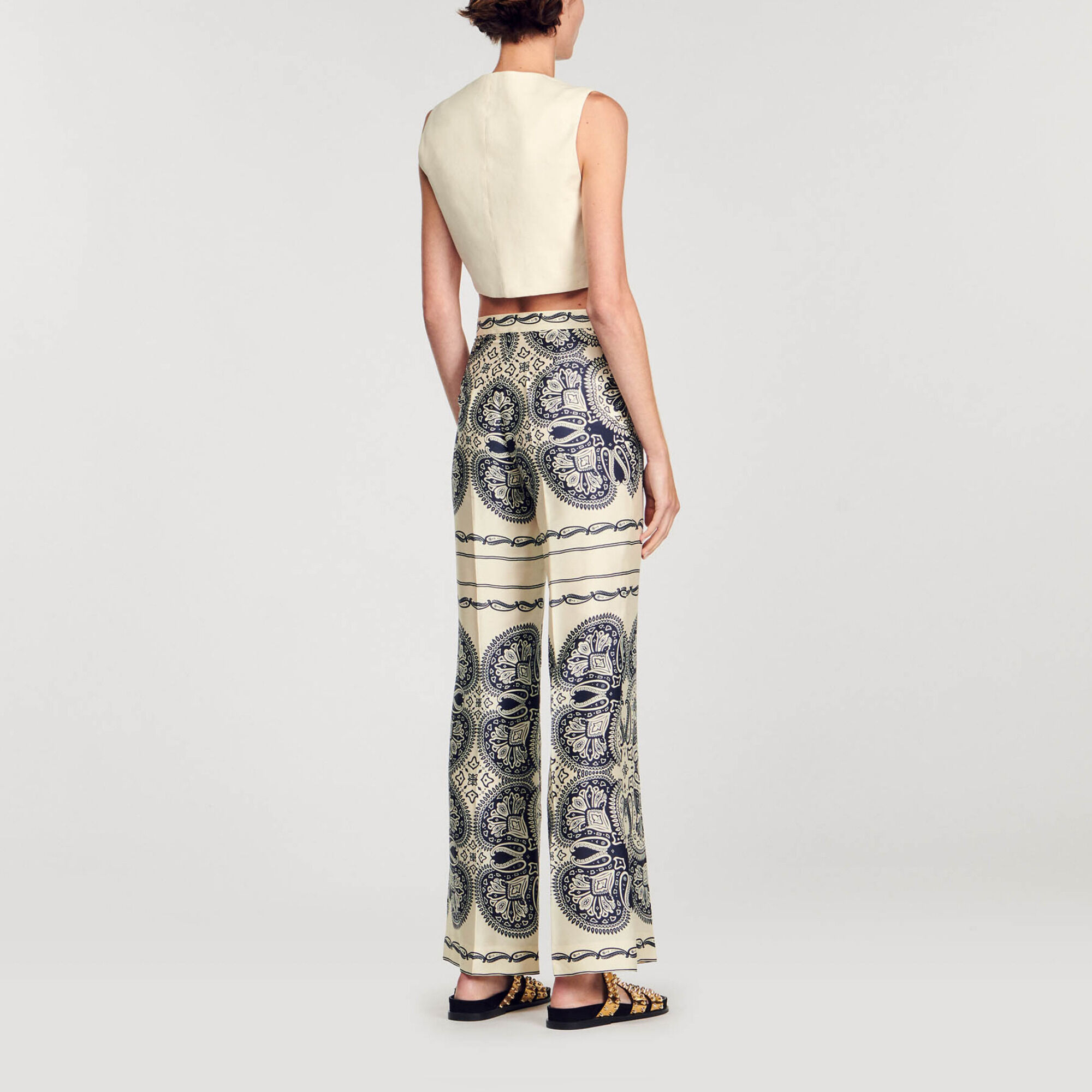 Fließende bedruckte Hose