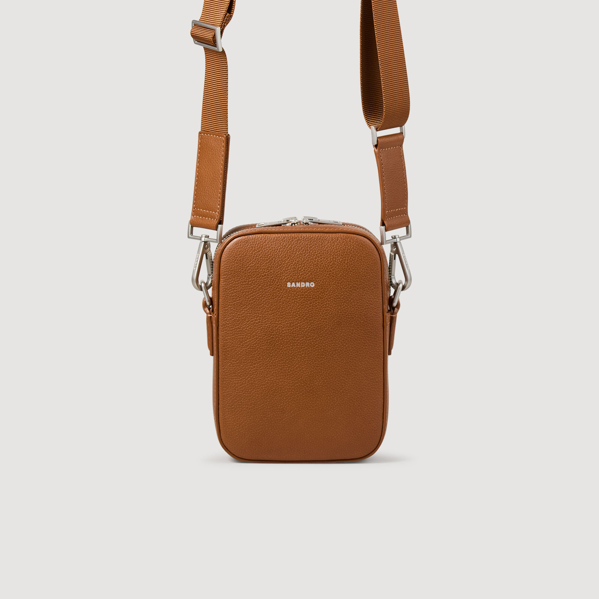 Kleine Tasche aus genarbtem Leder
