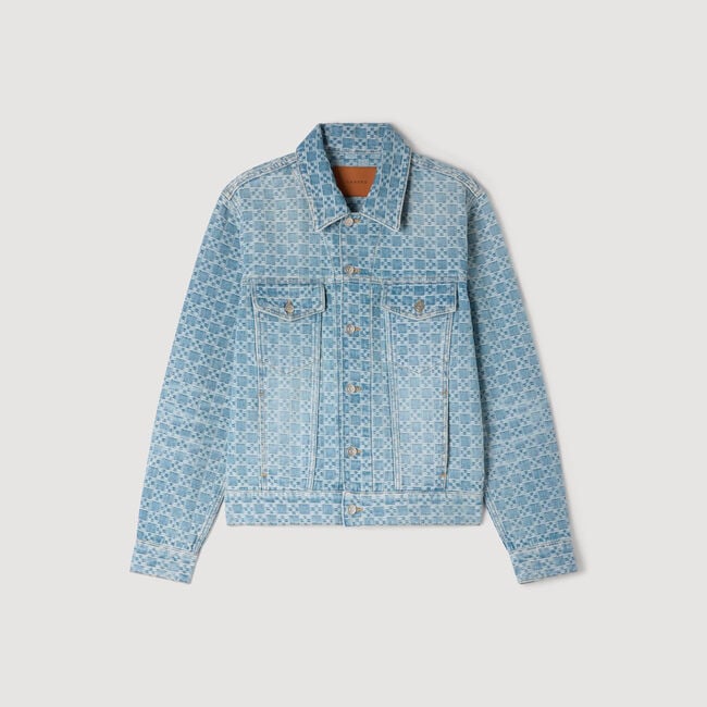 Denim-Blouson Square Cross