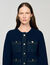 Cardigan mit Denim-Details