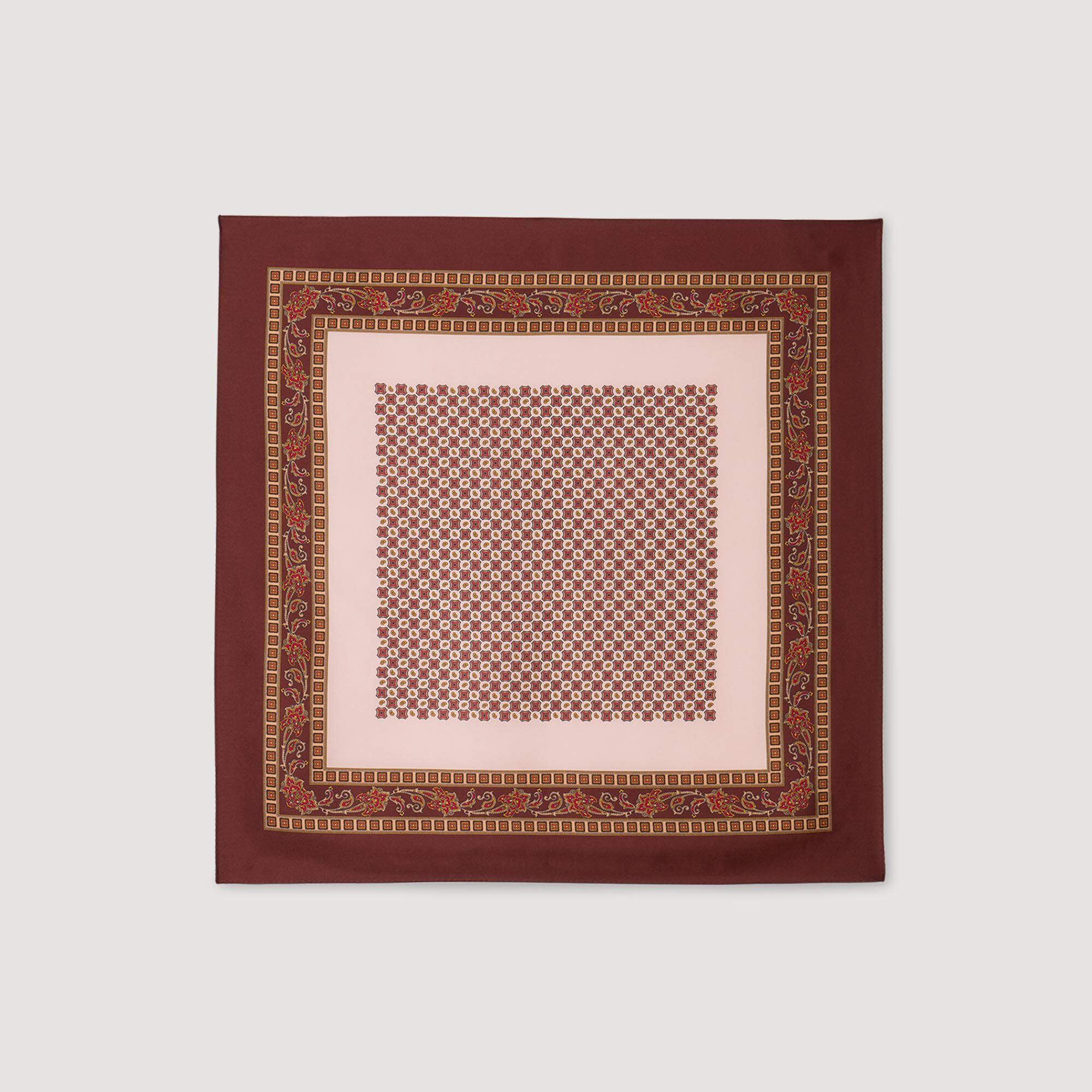 Foulard mit platziertem Print