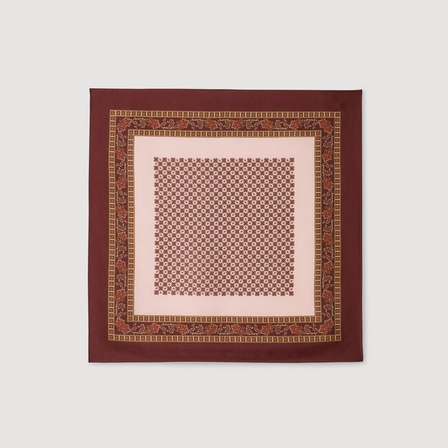 Foulard mit platziertem Print