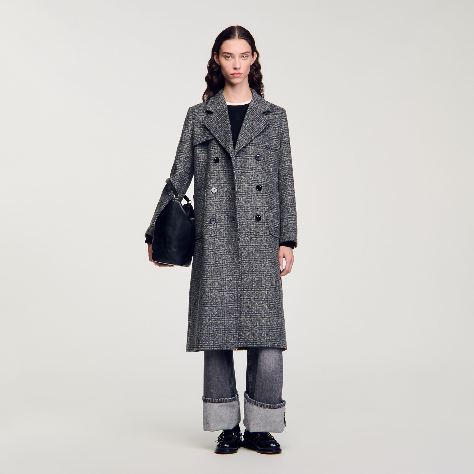 Sandro camel coat outlet