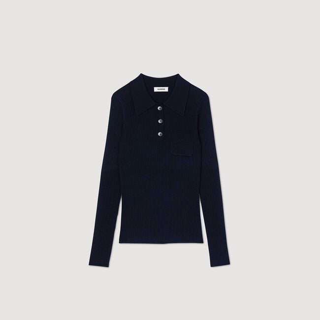 Unifarbener Feinstrickpullover - Damen | Sandro