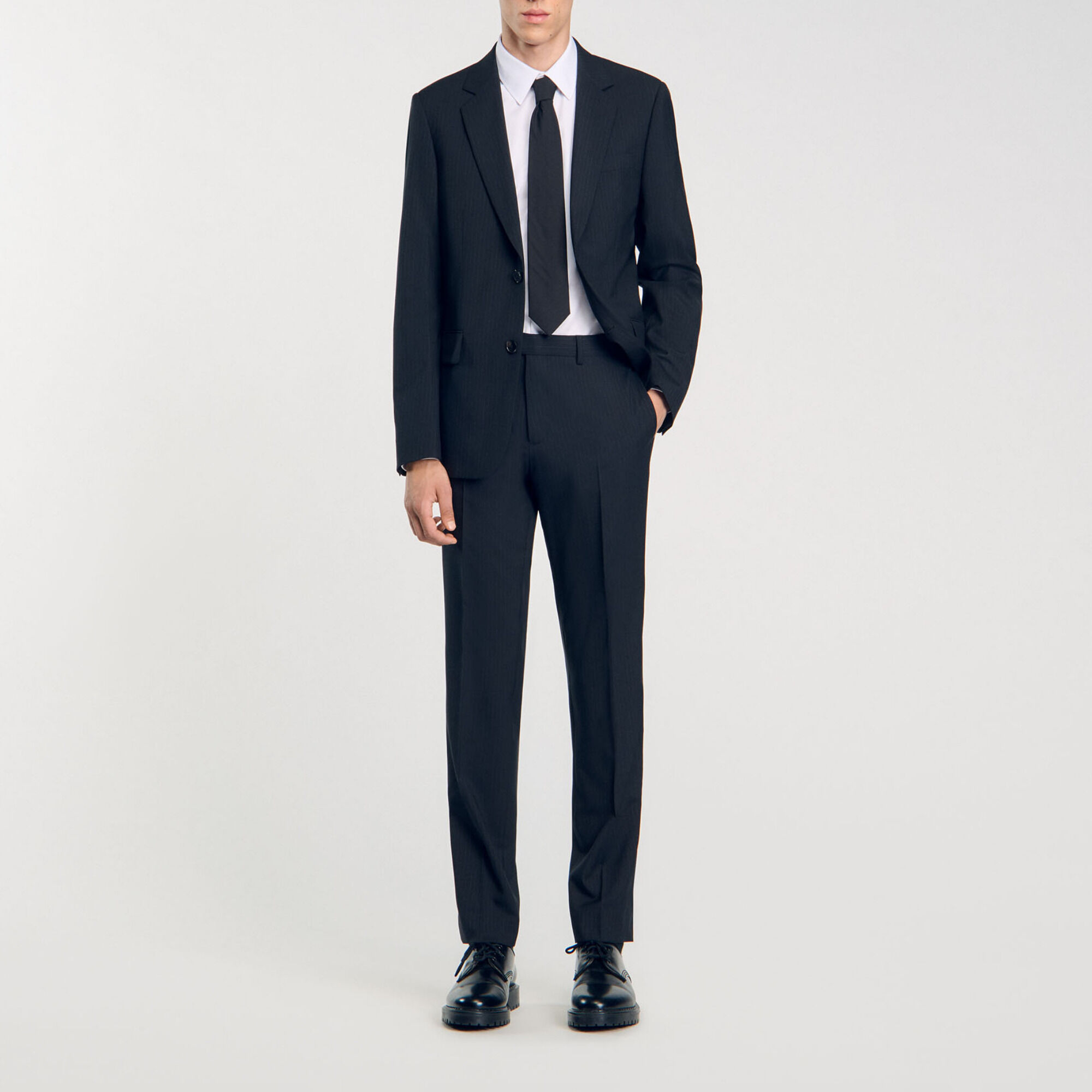 Gestreiftes Anzugsakko