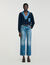 Pullover mit Denim-Details