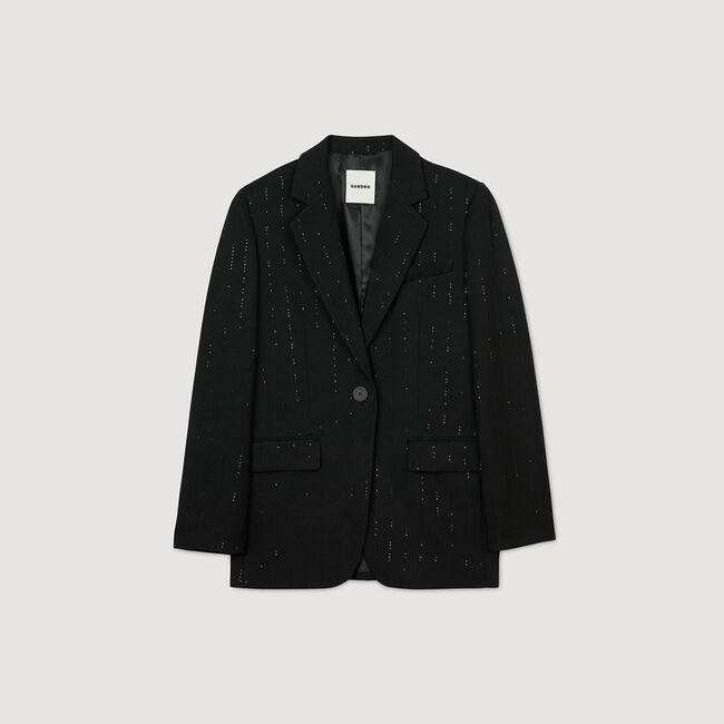 Anzugjacke mit Pailletten