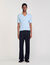 Poloshirt aus Rippstrick