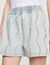 Jeansshorts mit Strass und Perlen