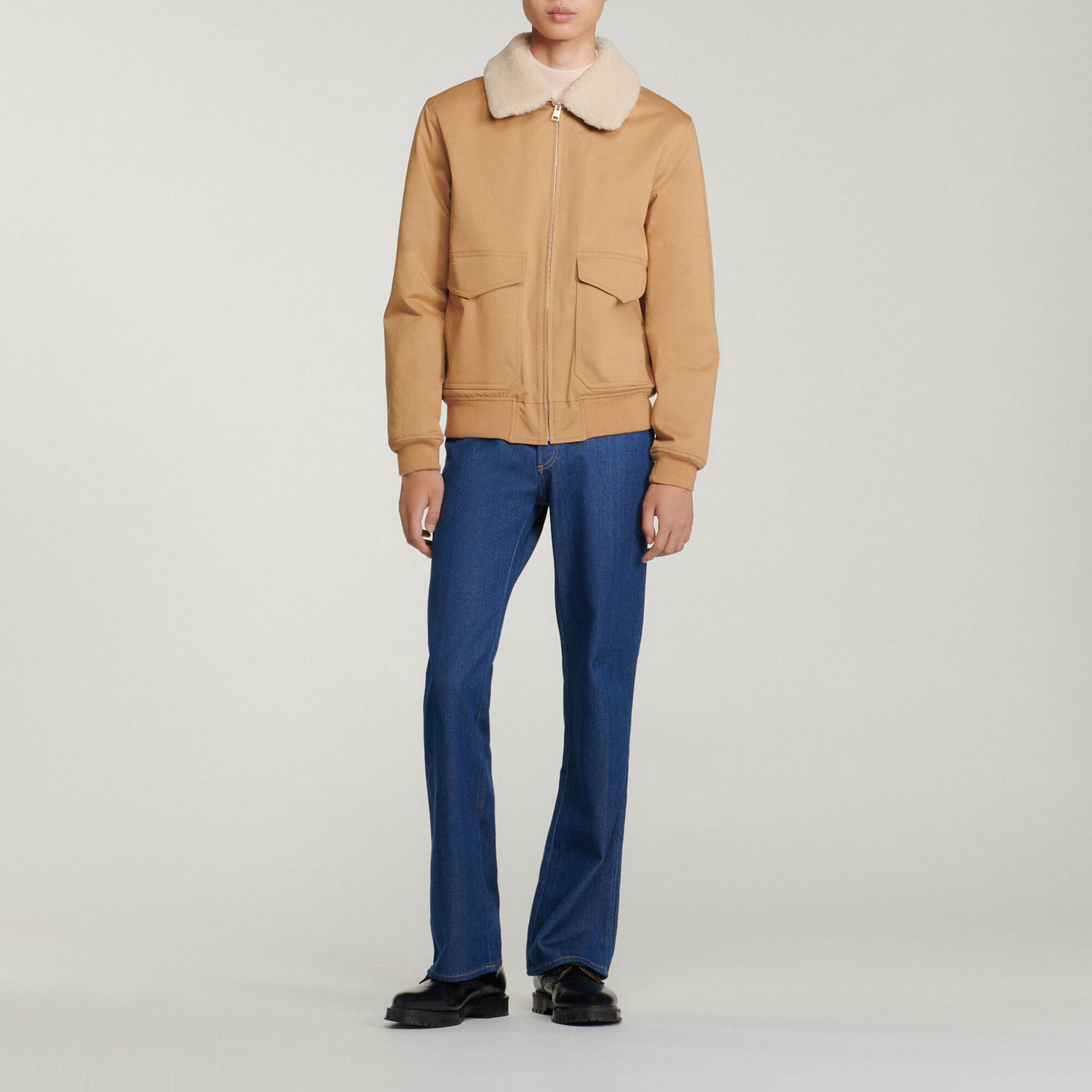 Fliegerblouson aus Baumwolle