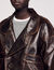 Oversize-Lederjacke