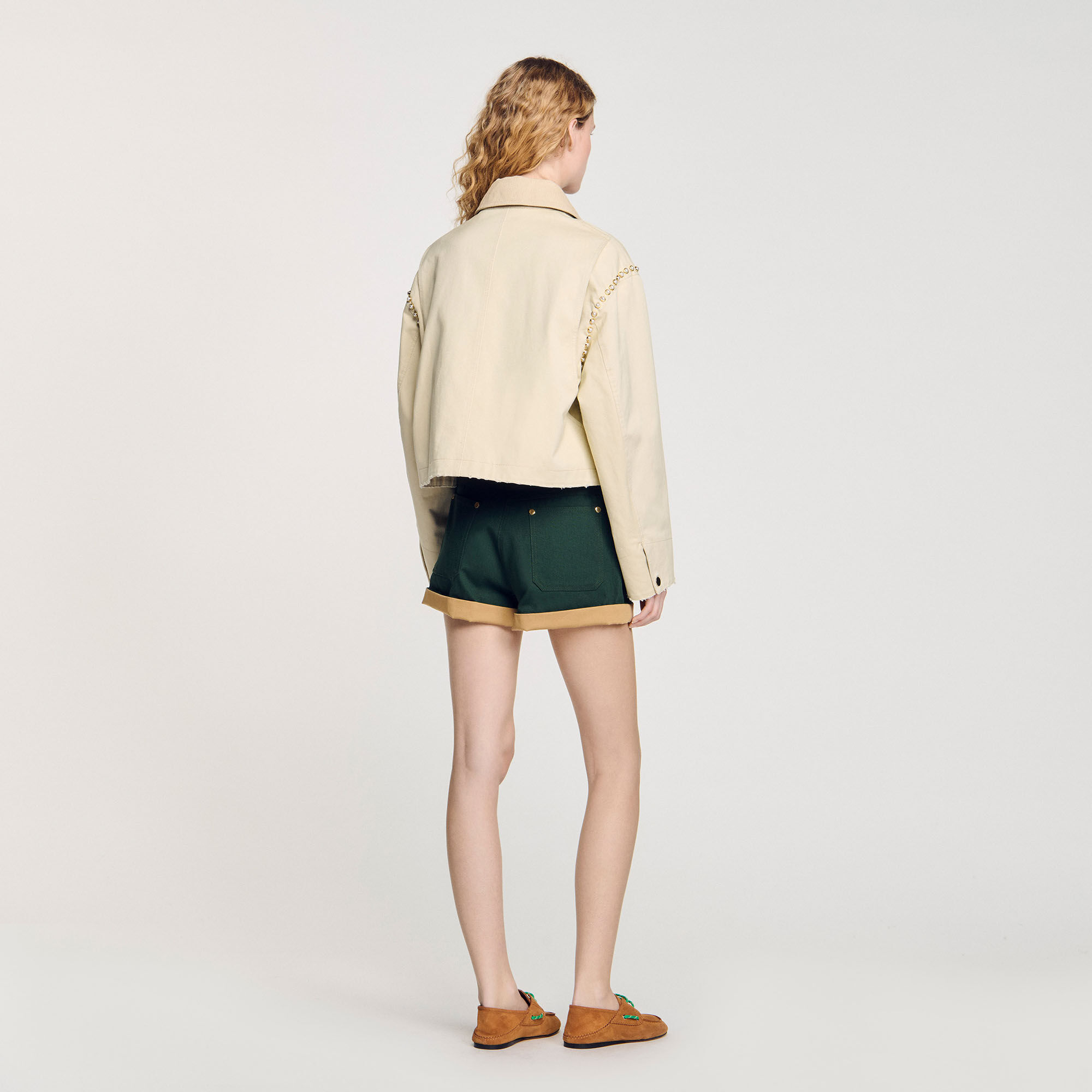 Blouson mit Perlendetails