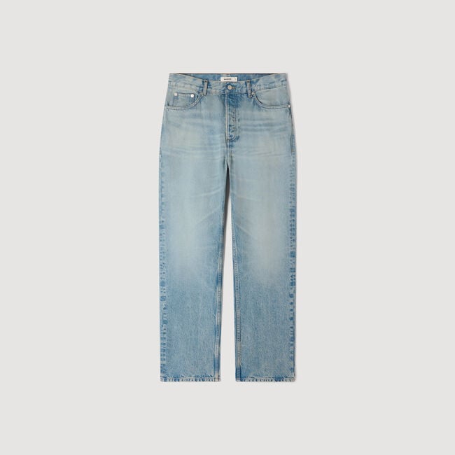 Verwaschene weite Jeans