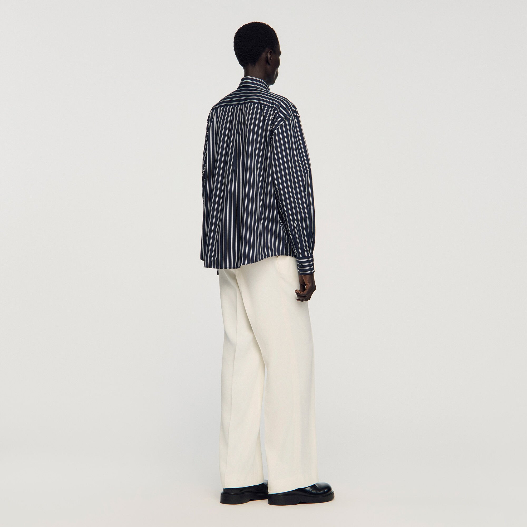 Gestreiftes Baumwollhemd