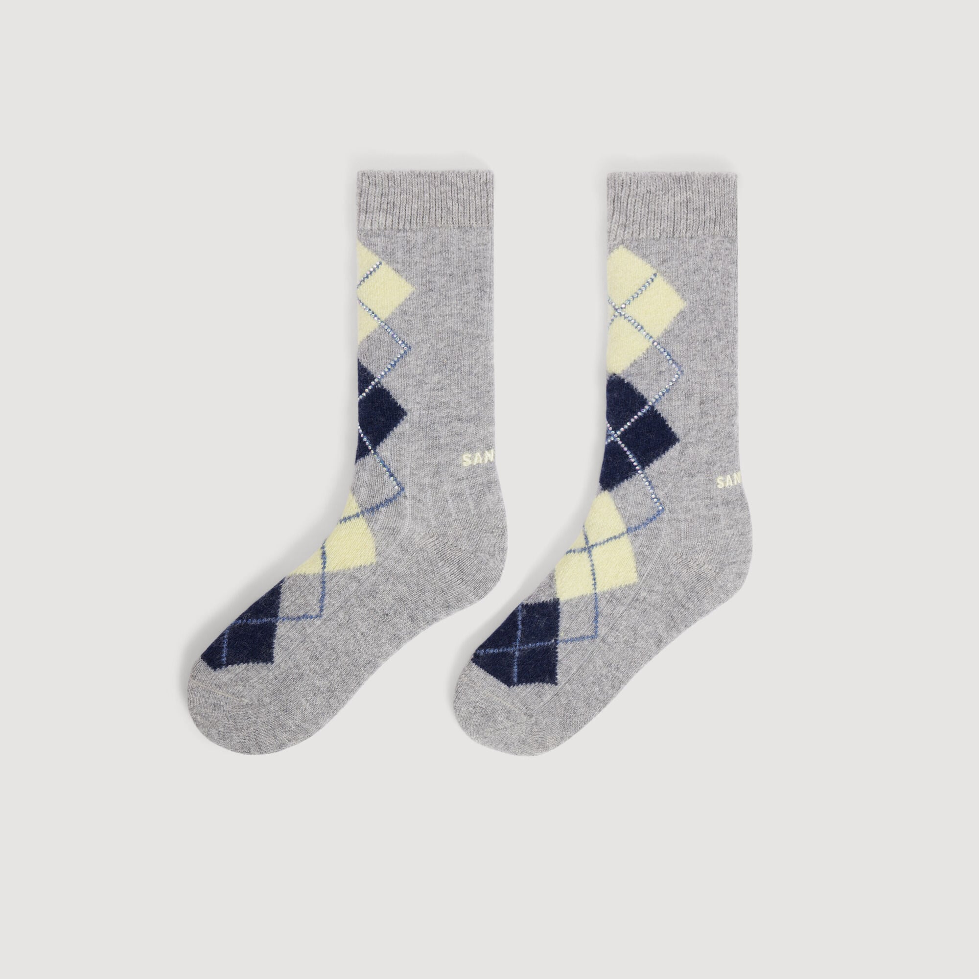 Argyle-Socken mit Strassbesatz - Damen | Sandro