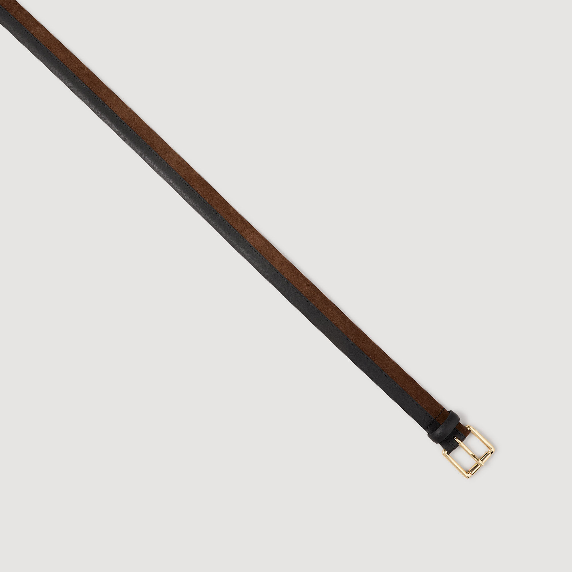 Zweifarbiger Ledergürtel