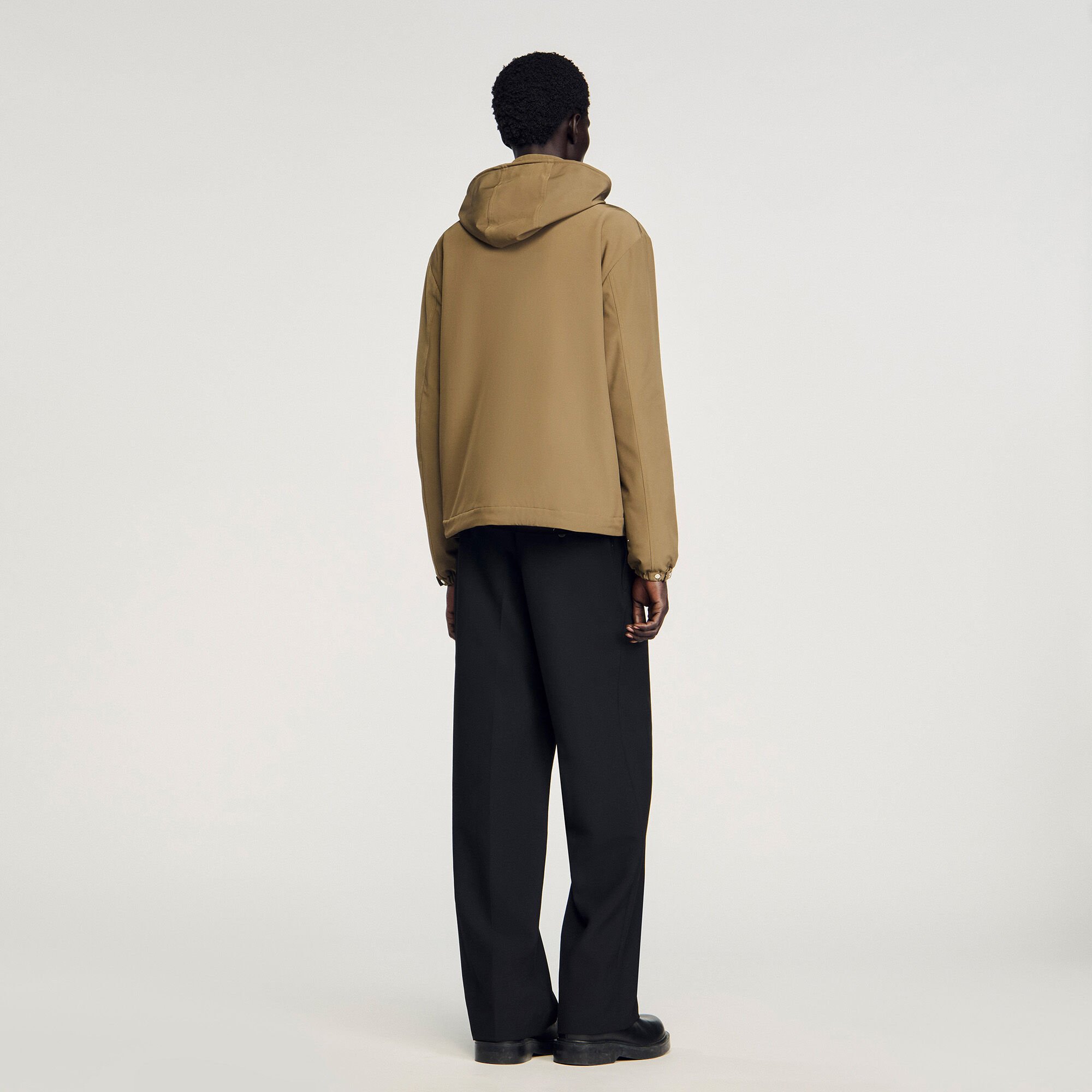 Reißverschluss-Blouson mit Kapuze
