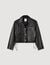 Blouson aus Leder im Vintage-Stil
