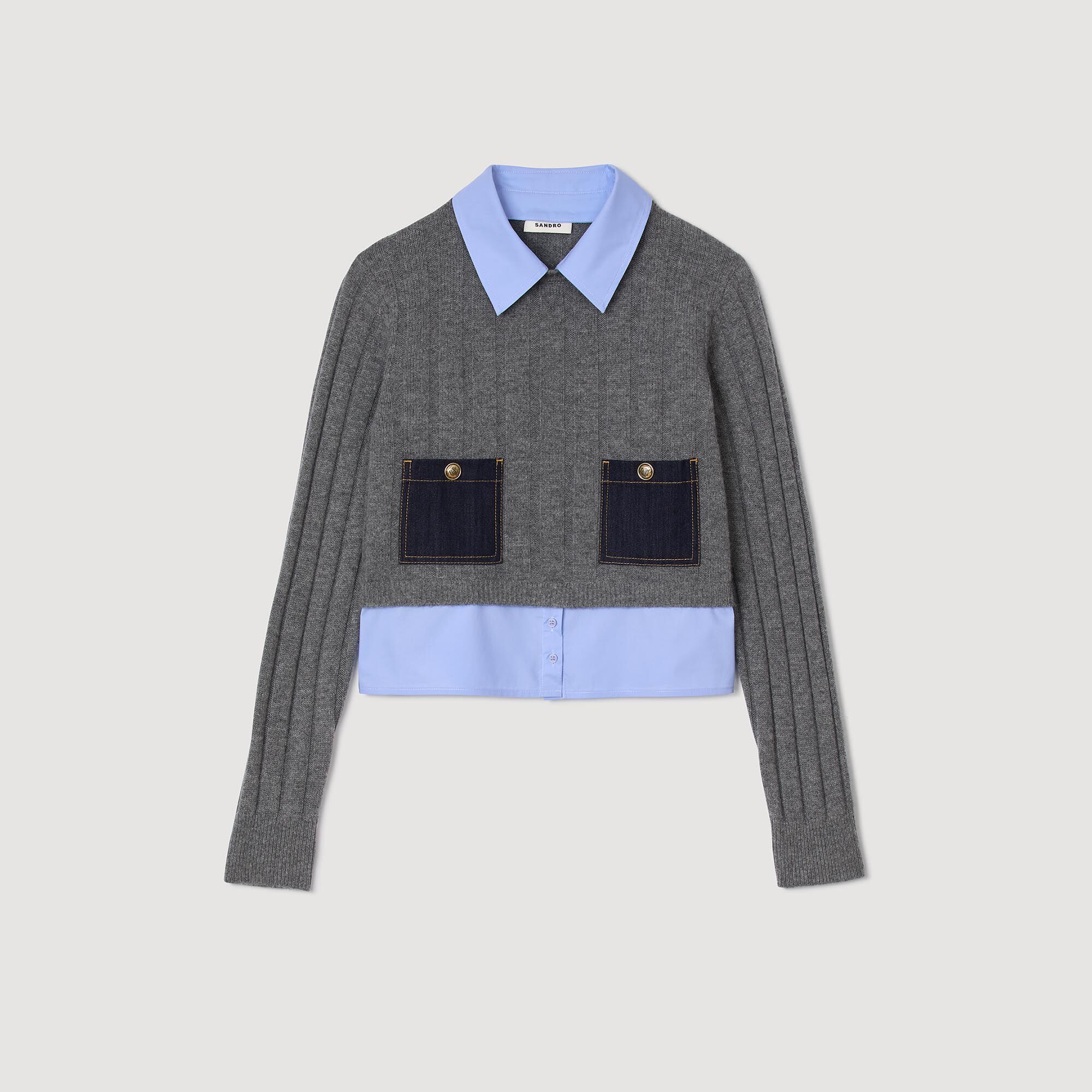 Pullover aus Kaschmir und Wolle