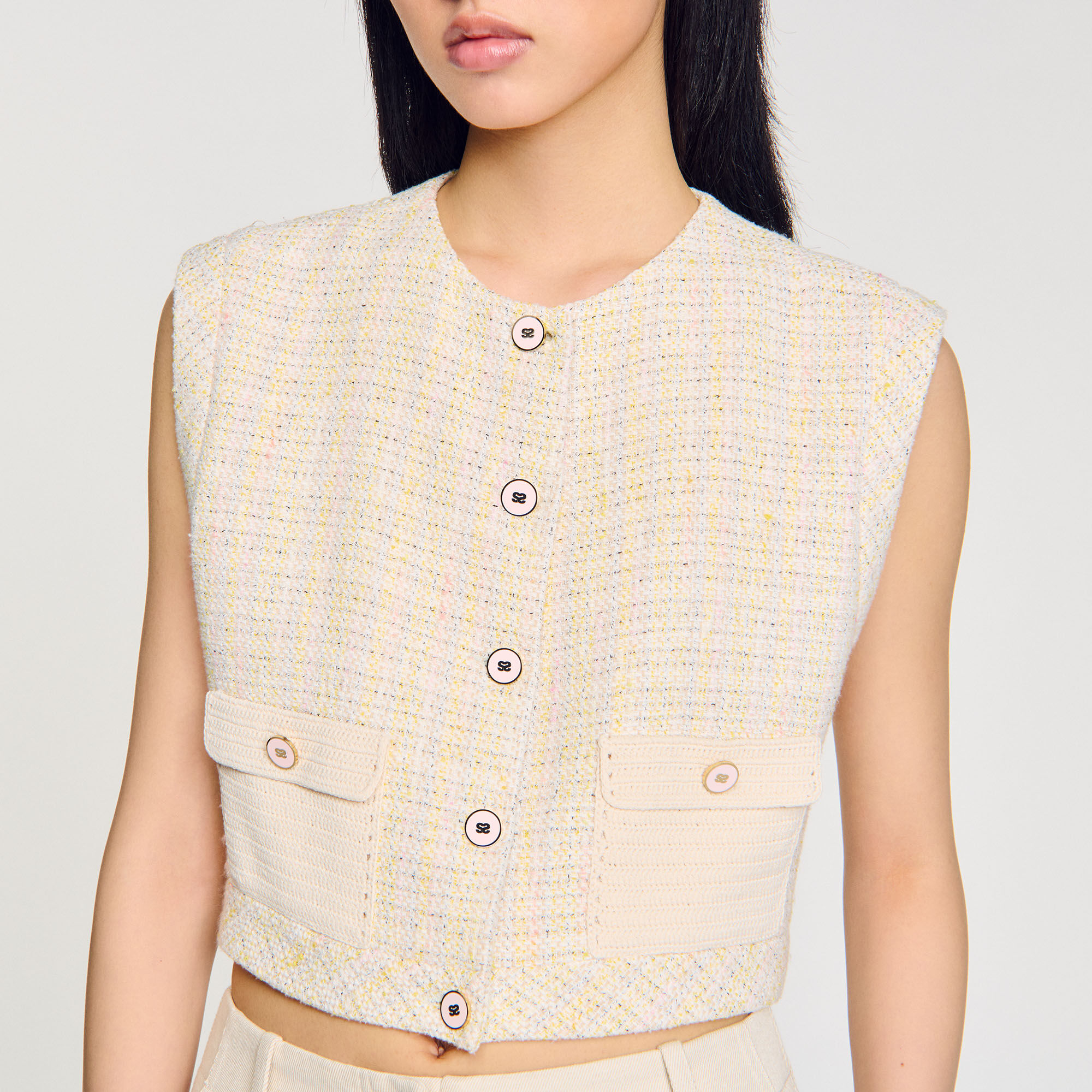 Jacke aus dekorativem Tweed