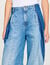 Jeans mit kontrastierenden Einsätzen