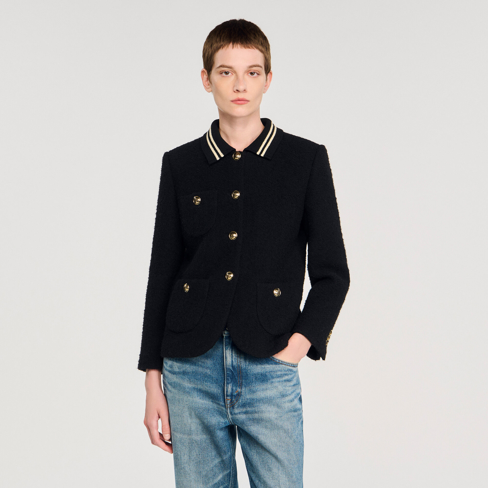 Tweed-Jacke