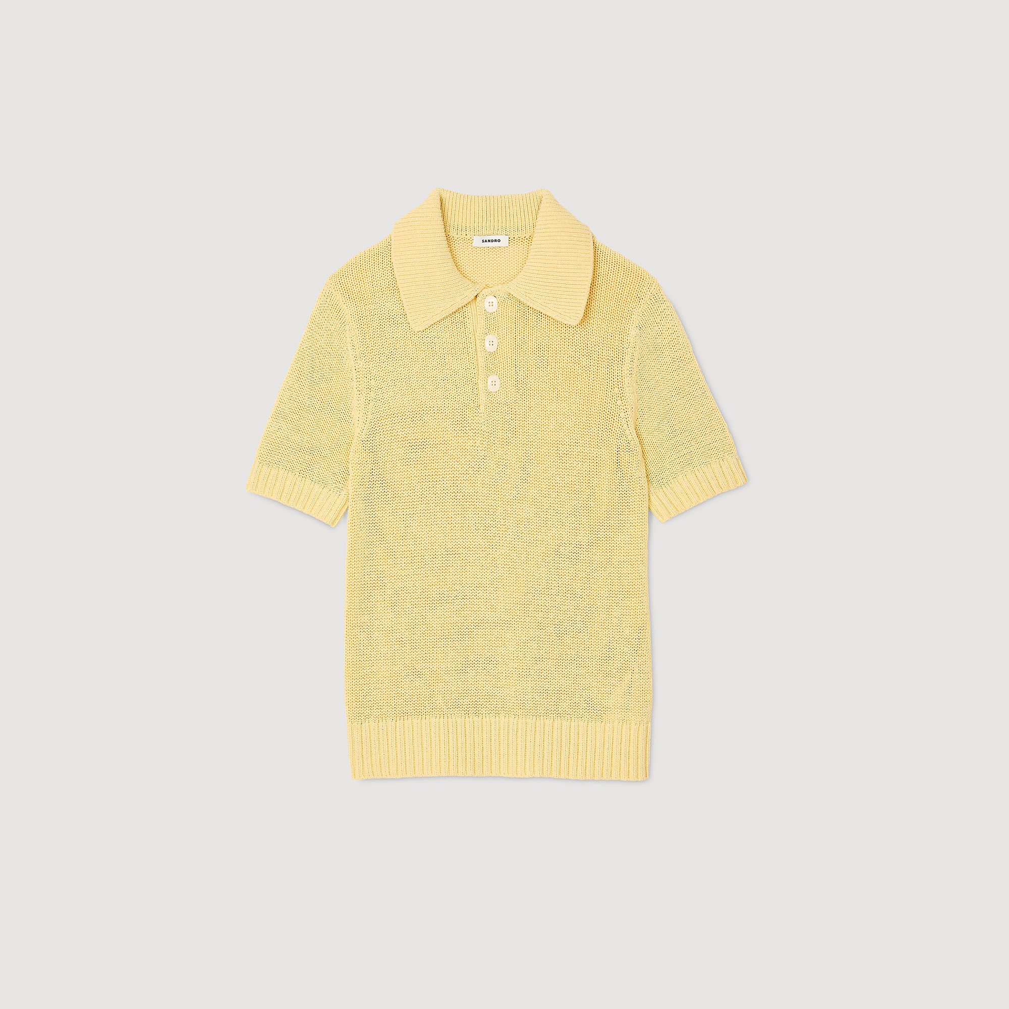 Poloshirt aus Strick