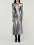 Langes Metallic-Kleid