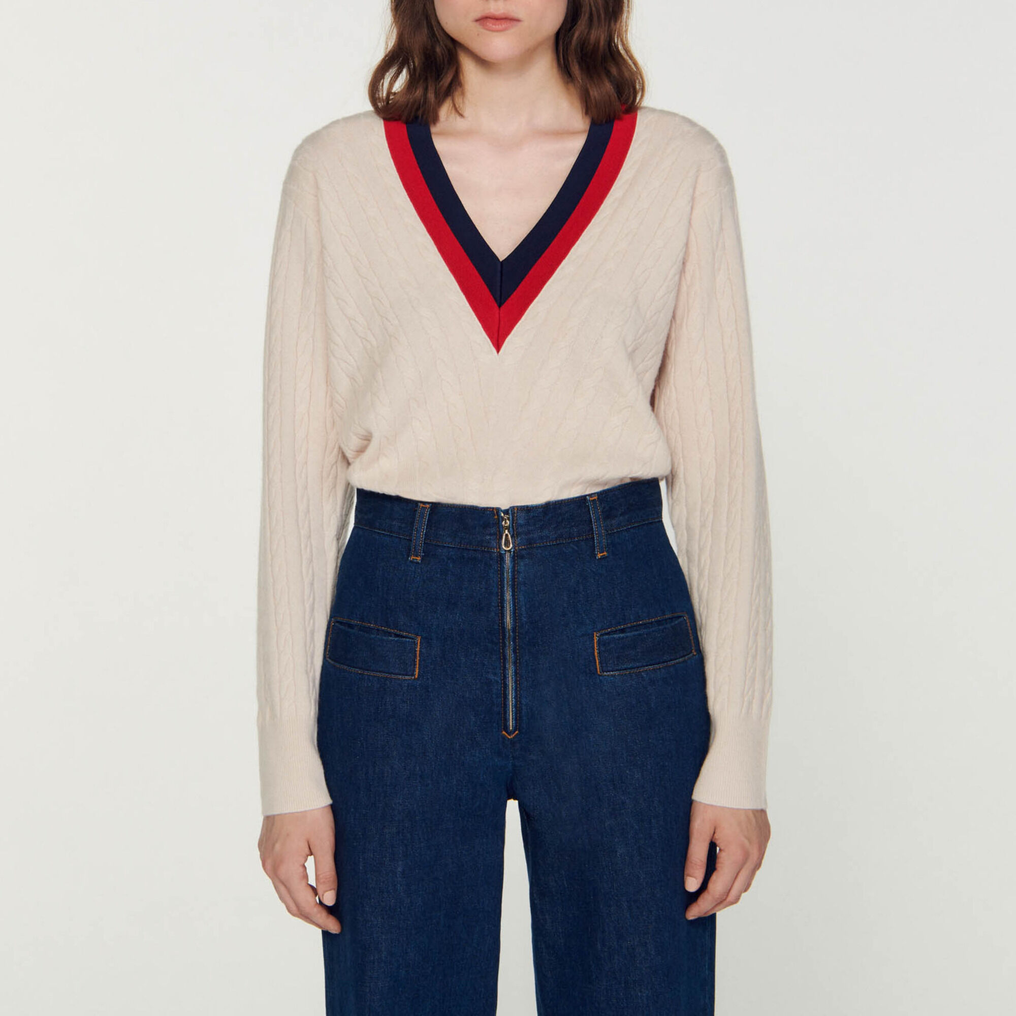 Pullover aus Kabelstrick